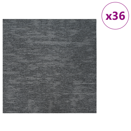 Carpet Tile Sky Grey 50 x 50 cm 36 pcs PP and Bitumen Carpet Tile Sky Grey 50 x 50 cm 36 pcs PP and Bitumen