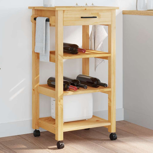 Kitchen Trolley "MONZA" 48x40x88,5 cm Solid Wood Pine Kitchen Trolley "MONZA" 48x40x88,5 cm Solid Wood Pine