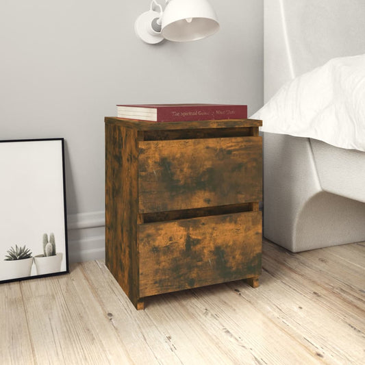 Bedside Cabinet Smoked Oak 30x30x40 cm Engineered Wood Bedside Cabinet Smoked Oak 30x30x40 cm Engineered Wood