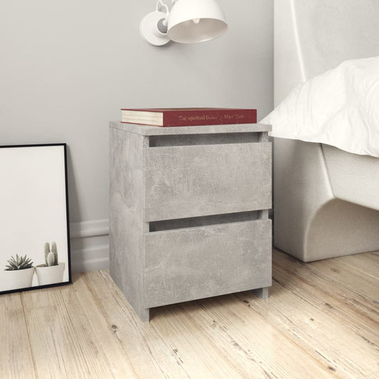 Bedside Cabinet Concrete Grey 30x30x40 cm Engineered Wood Bedside Cabinet Concrete Grey 30x30x40 cm Engineered Wood