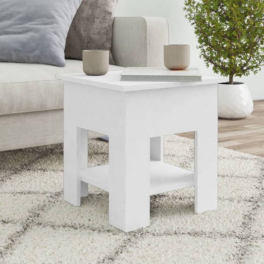 810271 vidaXL Coffee Table White 40x40x42 cm Engineered wood 810271 vidaXL Coffee Table White 40x40x42 cm Engineered wood