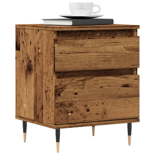 Bedside Cabinet Old Wood 40x35x50 cm Engineered Wood Bedside Cabinet Old Wood 40x35x50 cm Engineered Wood