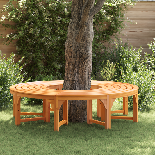 Tree Bench 2 pcs Natural 160 x 80 x 45cm Solid Eucalyptus Wood Tree Bench 2 pcs Natural 160 x 80 x 45cm Solid Eucalyptus Wood