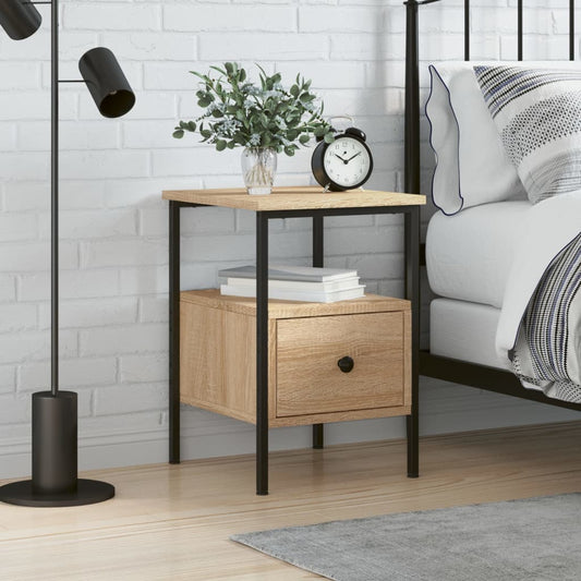 Bedside Cabinet Sonoma Oak 34x36x50 cm Engineered Wood Bedside Cabinet Sonoma Oak 34x36x50 cm Engineered Wood