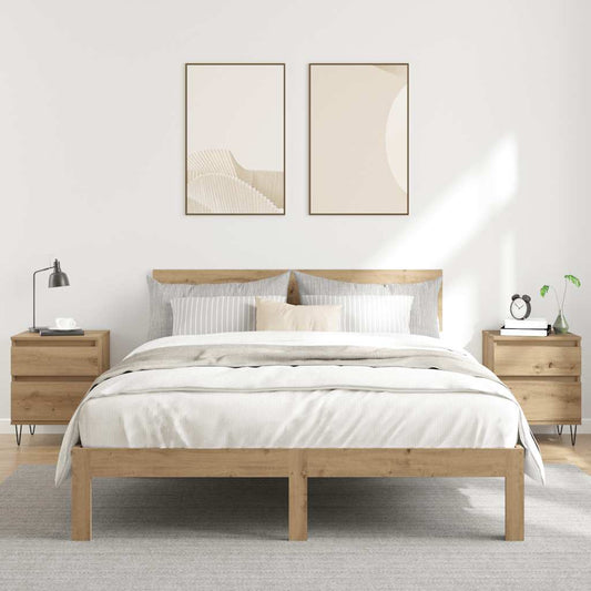 Bedside Cabinets 2 pcs Artisan Oak 40x35x50 cm Engineered Wood Bedside Cabinets 2 pcs Artisan Oak 40x35x50 cm Engineered Wood