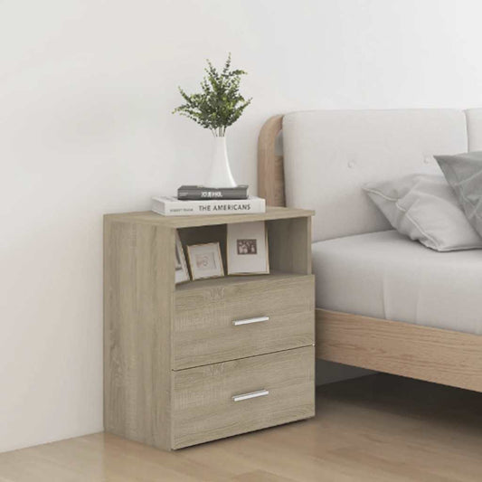 Bed Cabinet Sonoma Oak 50x32x60 cm Bed Cabinet Sonoma Oak 50x32x60 cm