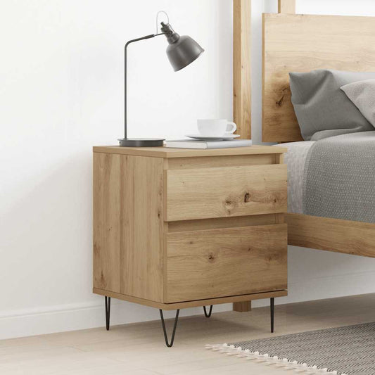 Bedside Cabinet Artisan Oak 40x35x50 cm Engineered Wood Bedside Cabinet Artisan Oak 40x35x50 cm Engineered Wood