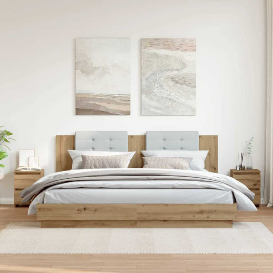 Bedside CabinetsĀ 2 pcs Aritisan Oak 30x30x40 cm Engineered Wood Bedside CabinetsĀ 2 pcs Aritisan Oak 30x30x40 cm Engineered Wood