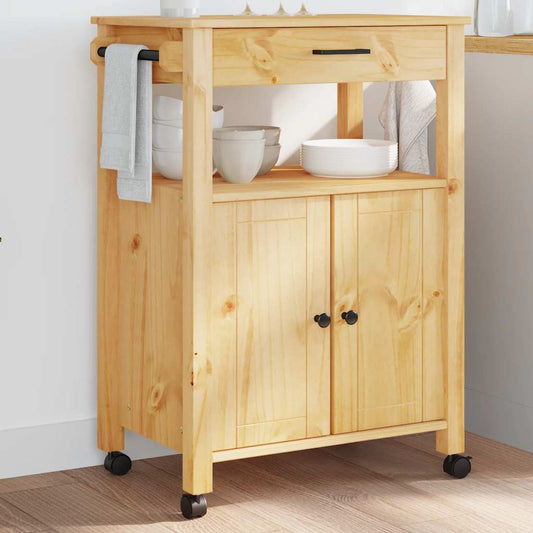 Kitchen Trolley "MONZA" 60x40x88,5 cm Solid Wood Pine Kitchen Trolley "MONZA" 60x40x88,5 cm Solid Wood Pine