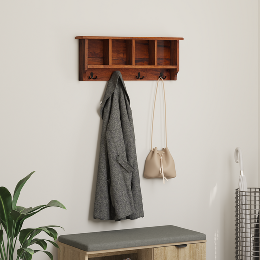 Hanger Brown 70 x 11 x 27 cm Solid Mahogany Wood Hanger Brown 70 x 11 x 27 cm Solid Mahogany Wood