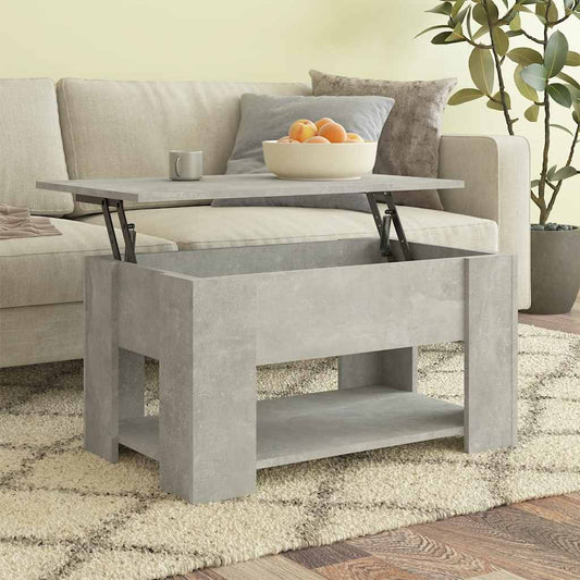 Coffee Table Concrete Grey 79x49x41 cm Engineered Wood Coffee Table Concrete Grey 79x49x41 cm Engineered Wood