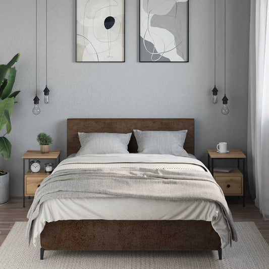 Bedside Cabinets 2 pcs Artisan Oak 34x36x50 cm Engineered Wood Bedside Cabinets 2 pcs Artisan Oak 34x36x50 cm Engineered Wood