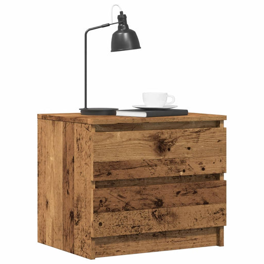 Bedside Cabinet Old Wood 50x40x43.5 cm Engineered Wood Bedside Cabinet Old Wood 50x40x43.5 cm Engineered Wood