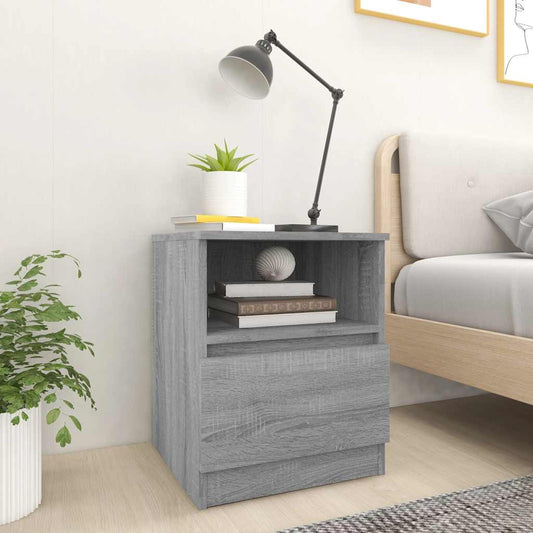 Bedside Cabinets 2 pcs Grey Sonoma 40x40x50 cm Engineered Wood Bedside Cabinets 2 pcs Grey Sonoma 40x40x50 cm Engineered Wood