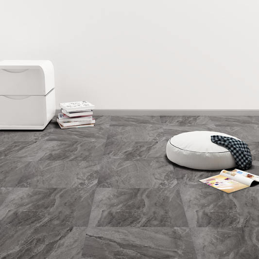 Flooring Planks 5.11 m² 55 pcs PVC Black and White Flooring Planks 5.11 m² 55 pcs PVC Black and White