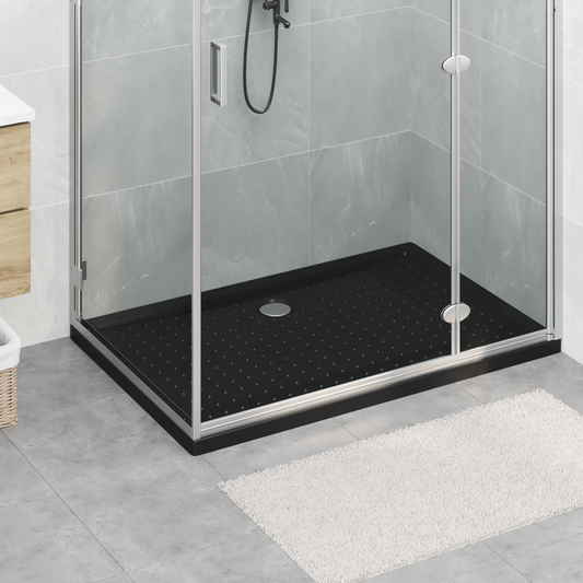 Shower Base Tray with Dots Black 120 x 80 x 4 cm ABS Shower Base Tray with Dots Black 120 x 80 x 4 cm ABS