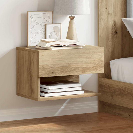 Wall-mounted Bedside Cabinets 2 pcs Artisian Oak Wall-mounted Bedside Cabinets 2 pcs Artisian Oak