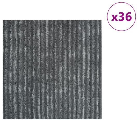Carpet Tile Concrete Grey 50 x 50 cm 36 pcs PP and Bitumen Carpet Tile Concrete Grey 50 x 50 cm 36 pcs PP and Bitumen