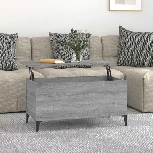 Coffee Table Grey Sonoma 90x44,5x45 cm Engineered Wood Coffee Table Grey Sonoma 90x44,5x45 cm Engineered Wood