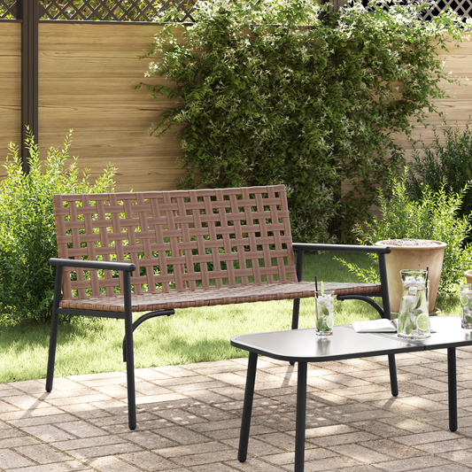 Garden Chair Brown 110.5 x 79 x 75.5 cm Poly Rattan Garden Chair Brown 110.5 x 79 x 75.5 cm Poly Rattan