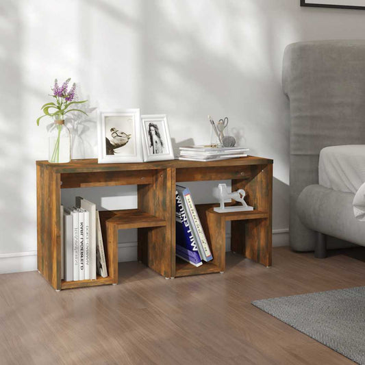 Bed Cabinets 2 pcs Smoked Oak 40x30x40 cm Engineered Wood Bed Cabinets 2 pcs Smoked Oak 40x30x40 cm Engineered Wood