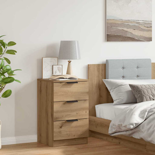Bedside Cabinet Artisan Oak 40x36x65 cm Engineered Wood Bedside Cabinet Artisan Oak 40x36x65 cm Engineered Wood