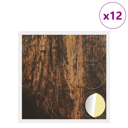 Self-adhesive Screw Cover 12 pcs Old Wood Ø 20 x 0.5 mm Self-adhesive Screw Cover 12 pcs Old Wood Ø 20 x 0.5 mm