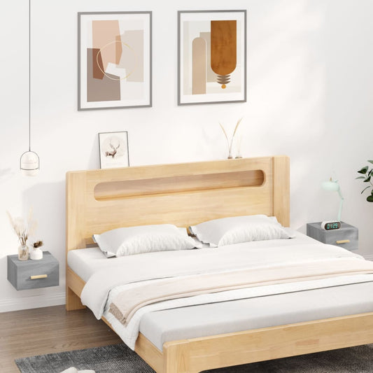 Wall-mounted Bedside Cabinets 2 pcs Grey Sonoma 35x35x20 cm Wall-mounted Bedside Cabinets 2 pcs Grey Sonoma 35x35x20 cm