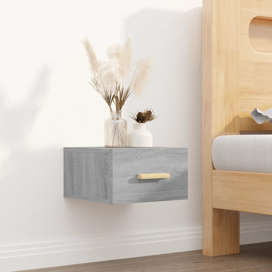 Wall-mounted Bedside Cabinet Grey Sonoma 35x35x20 cm Wall-mounted Bedside Cabinet Grey Sonoma 35x35x20 cm