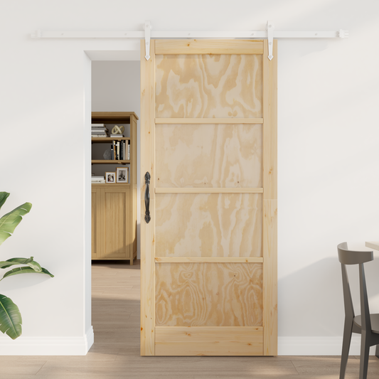 Sliding Door ORKDAL Natural and White 86 x 198.5 cm Sliding Door ORKDAL Natural and White 86 x 198.5 cm