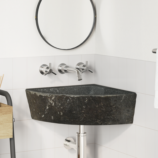 Basin Grey (38-45) x (38-45) x 12 cm River stone Basin Grey (38-45) x (38-45) x 12 cm River stone