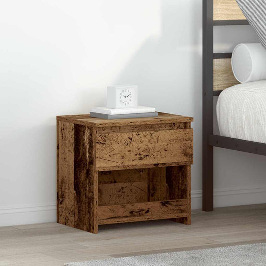 Bedside Cabinet Old Wood 40x30x39 cm Engineered Wood Bedside Cabinet Old Wood 40x30x39 cm Engineered Wood