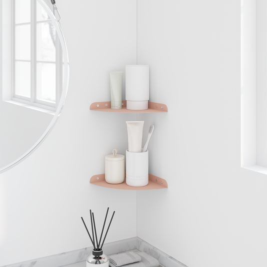 Floating Shelf with Shelf 2 pcs Pink 18 x 18 x 2 cm Floating Shelf with Shelf 2 pcs Pink 18 x 18 x 2 cm