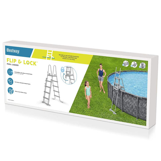 93325 Bestway Flowclear 4-Step Safety Pool Ladder 132 cm 93325 Bestway Flowclear 4-Step Safety Pool Ladder 132 cm