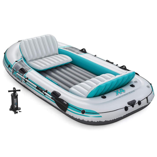 Inflatable Boat Grey and White 3.15 x 1.65 m PVC Inflatable Boat Grey and White 3.15 x 1.65 m PVC