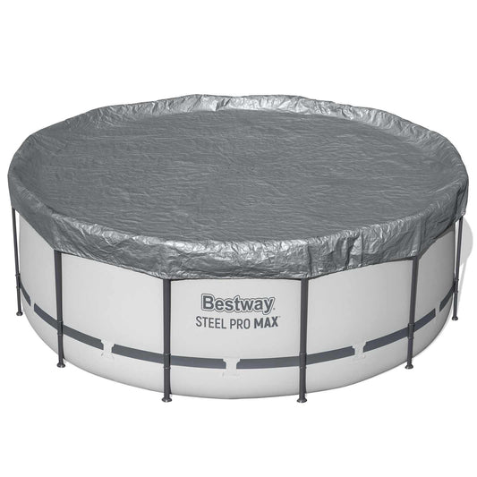 Pool Cover Ø3.66 m Round Polyester Grey Pool Cover Ø3.66 m Round Polyester Grey