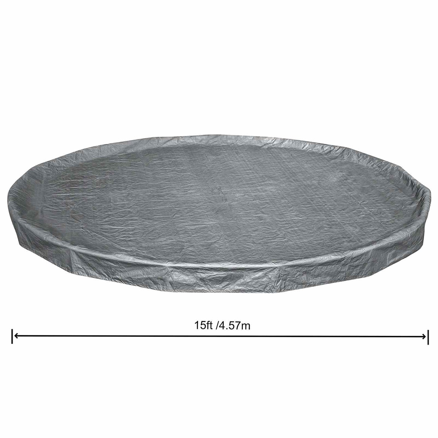 Pool Cover Ø4.27 m Round Polyester Grey