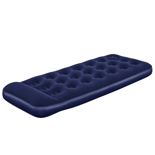 Inflatable Flocked Airbed with Built-in Foot Pump 185 x 76 x 28 cm Inflatable Flocked Airbed with Built-in Foot Pump 185 x 76 x 28 cm