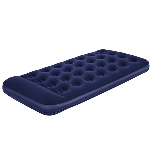 Inflatable Flocked Airbed with Built-in Foot Pump 188 x 99 x 28 cm Inflatable Flocked Airbed with Built-in Foot Pump 188 x 99 x 28 cm