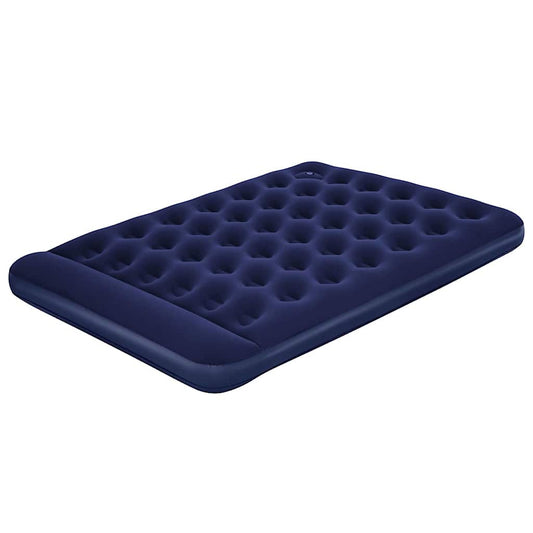 Inflatable Flocked Airbed with Built-in Foot Pump 203 x 152 x 28 cm Inflatable Flocked Airbed with Built-in Foot Pump 203 x 152 x 28 cm