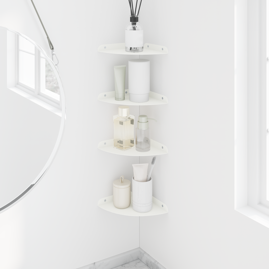 Floating Shelf with Shelf 4 pcs White 18 x 18 x 2 cm Floating Shelf with Shelf 4 pcs White 18 x 18 x 2 cm