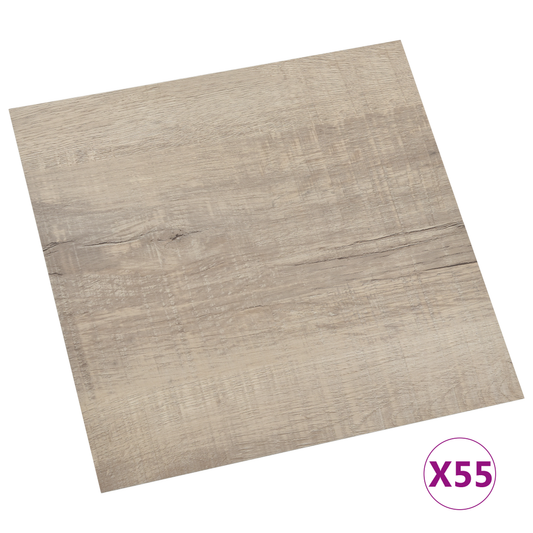Flooring Planks 55 pcs Taupe 5.11 m² PVC Flooring Planks 55 pcs Taupe 5.11 m² PVC