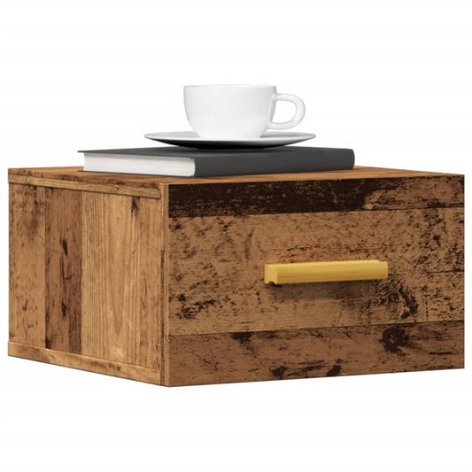 Wall-mounted Bedside Cabinet Old Wood 35x35x20 cm Wall-mounted Bedside Cabinet Old Wood 35x35x20 cm