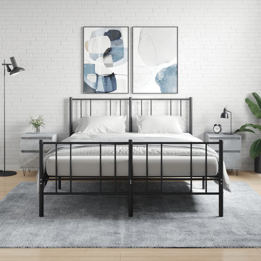 Bedside Cabinets 2 pcs Concrete Grey 40x35x50 cm Engineered Wood Bedside Cabinets 2 pcs Concrete Grey 40x35x50 cm Engineered Wood