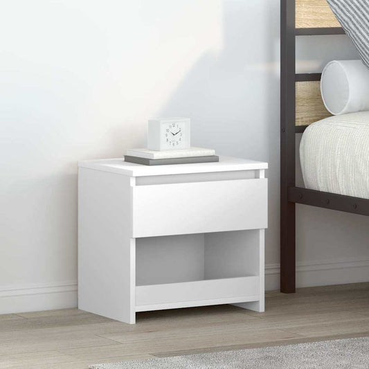 Bedside Cabinet | High gloss white | Engineered wood | Medium Bedside Cabinet | High gloss white | Engineered wood | Medium