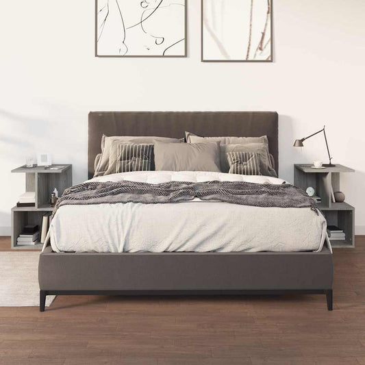 Bedside Cabinets 2 pcs Grey Sonoma 35x35x55 cm Engineered Wood Bedside Cabinets 2 pcs Grey Sonoma 35x35x55 cm Engineered Wood