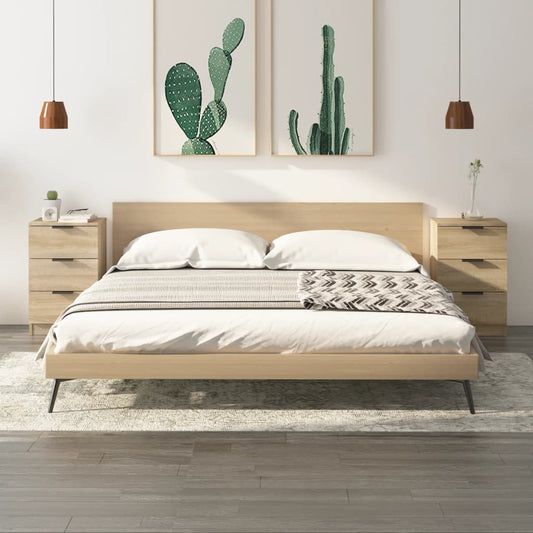 Bedside Cabinets 2 pcs Sonoma Oak 40x36x65 cm Bedside Cabinets 2 pcs Sonoma Oak 40x36x65 cm