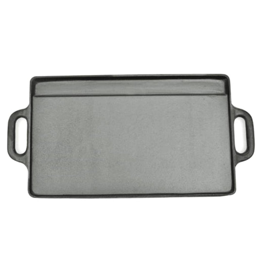 Grill Platter 2 pcs Cast Iron Reversible 38x23 cm Grill Platter 2 pcs Cast Iron Reversible 38x23 cm