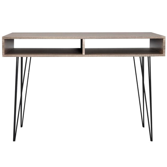 Desk | Grey and oak | MDF and Metal | 110 x 50 x 76 cm | Desk Desk | Grey and oak | MDF and Metal | 110 x 50 x 76 cm | Desk
