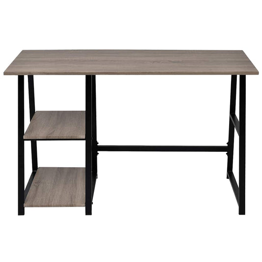 20137 vidaXL Desk with 2 Shelves Grey and Oak 20137 vidaXL Desk with 2 Shelves Grey and Oak